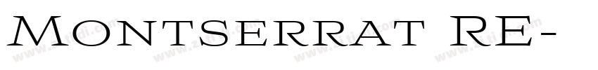 Montserrat RE字体转换